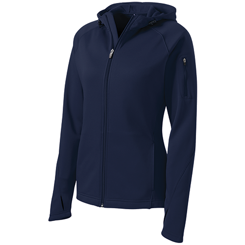 Sport-Tek® Ladies Tech Fleece Full-Zip Hooded Jacket | Life Adaptive Swag